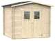 Alce Hobby 248x198 - Caseta de jard&iacute;n de madera - Con ventanas y puerta de doble hoja - 248x198x217 cm