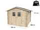 Alce Hobby 248x248 - Caseta de jard&iacute;n de madera - Con ventanas y puerta de doble hoja - 248x248x217 cm