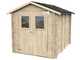 Alce Hobby 198x248 - Caseta de jard&iacute;n de madera - Con ventanas y puerta de doble hoja - 198x248x215 cm