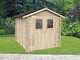 Alce Hobby 198x248 - Caseta de jard&iacute;n de madera - Con ventanas y puerta de doble hoja - 198x248x215 cm