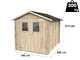 Alce Hobby 198x248 - Caseta de jard&iacute;n de madera - Con ventanas y puerta de doble hoja - 198x248x215 cm