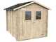 Alce Hobby 198x248 - Caseta de jard&iacute;n de madera - Con ventanas y puerta de doble hoja - 198x248x215 cm