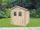 Alce Hobby 198x198 - Caseta de jard&iacute;n de madera - Con ventanas y puerta de doble hoja - 198x198x215 cm