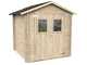 Alce Hobby 198x198 - Caseta de jard&iacute;n de madera - Con ventanas y puerta de doble hoja - 198x198x215 cm