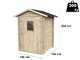 Alce Hobby 146x146 - Caseta de jard&iacute;n de madera - Con ventana delantera - 146x146x204 cm
