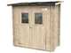 Alce Hobby 198x98 - Caseta de jard&iacute;n de madera - Con ventanas delanteras - 198x98x197 cm
