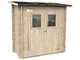 Alce Hobby 198x98 - Caseta de jard&iacute;n de madera - Con ventanas delanteras - 198x98x197 cm