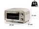 Ariete Vintage Beige - Horno el&eacute;ctrico est&aacute;tico - 10L 800W