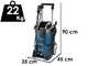 Bosch Professional GHP 5-55 - Hidrolimpiadora de agua fr&iacute;a - 130 bar - 498 L/h