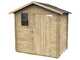 Alce Livia 198x130 - Caseta de jard&iacute;n de madera - Con ventana delantera - 198x130x205 cm