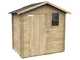 Alce Livia 198x130 - Caseta de jard&iacute;n de madera - Con ventana delantera - 198x130x205 cm