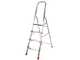 Escalera de aluminio con caballete Alice 4, 4 pelda&ntilde;os, 1,49 m