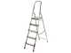Escalera de aluminio con caballete Alice 5, 5 pelda&ntilde;os, 1,71 m