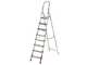 Escalera de aluminio con caballete Alice 8, 8 pelda&ntilde;os,  2,37 m
