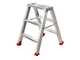 Escalera doble de aluminio 1031, 2x3 pelda&ntilde;os, 0,72 m