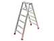 Escalera doble de aluminio 1031, 2x6 pelda&ntilde;os, 1,41 m