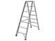 Escalera doble de aluminio 1031, 2x7 pelda&ntilde;os, 1,70 m