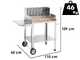 Ompagrill BetSteel 56690/X - Barbacoa de le&ntilde;a y carb&oacute;n