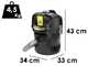 Karcher AD 2 Battery - Aspirador de cenizas con bid&oacute;n - Dep&oacute;sito de metal de 14 L - 18 V/2,5 Ah