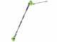 Greenworks PH40B01-01 - Cortasetos el&eacute;ctrico con p&eacute;rtiga telesc&oacute;pica orientable - 40 V - BATER&Iacute;A Y CARGADOR NO EST&Aacute;N INCLUIDOS