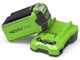 Greenworks PH40B01-01 - Cortasetos el&eacute;ctrico con p&eacute;rtiga telesc&oacute;pica orientable - 40 V - BATER&Iacute;A Y CARGADOR NO EST&Aacute;N INCLUIDOS
