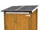 Alce Ambrogio 155x85 larice - Caseta de jard&iacute;n de madera - Techo a un agua - 155x85x165 cm