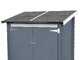 Alce Ambrogio 155x85 Gris - Caseta de jard&iacute;n de madera - Techo a un agua - 155x85x165 cm
