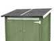 Alce Ambrogio 155x85 Verde - Caseta de jard&iacute;n de madera - Techo a un agua - 155x85x165 cm