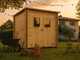 Alce Gallipoli 198x198 - Caseta de jard&iacute;n de madera - Con ventana frontal - 204x205x197 cm