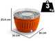 LotusGrill LG G34 U OR - Barbacoa port&aacute;til para exteriores - Naranja
