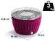 LotusGrill LG G34 U PU - Barbacoa port&aacute;til para exteriores - Morado