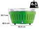 LotusGrill LG G435 U GR - Barbacoa port&aacute;til para exteriores XL - Verde