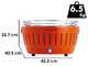 LotusGrill LG G435 U OR - Barbacoa port&aacute;til para exteriores XL - Naranja