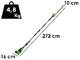 Greenworks PH40B01-01 - Cortasetos el&eacute;ctrico con p&eacute;rtiga telesc&oacute;pica orientable - 40 V/2 Ah