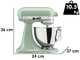 KitchenAid Classic 5KSM95PS-EDC Pistacho - Amasadora planetaria con cabezal inclinable