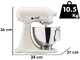 KitchenAid Classic 5KSM95PS-EPL Porcelana - Amasadora planetaria con cabezal inclinable
