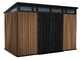 Keter Signature Venetian 11x7 - Caseta de jard&iacute;n - Con puerta de doble hoja - 340x218x226 cm