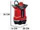 Bomba sumergible para agua sucia Einhell  GE-DP 18/25 Li - 18V 4Ah y cargador