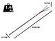 Archman AB01 - Vareador el&eacute;ctrico con p&eacute;rtiga telesc&oacute;pica - 220-315 cm - Con cable para conexi&oacute;n a bater&iacute;a de 12 V