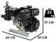 Comet MTP BPX25 PA6 - Motobomba para pulverizaci&oacute;n - motor Loncin G200F - versi&oacute;n para &aacute;cidos y productos qu&iacute;micos