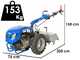 EuroMech BLITZ 80 - Motocultor de gasolina - Yagmur R390 - 13 HP
