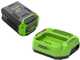 Greenworks GD60PS25 - Podadora de bater&iacute;a con p&eacute;rtiga 60V - Bater&iacute;a 4Ah
