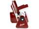 Berkel Icon Line 170 Rojo - Cortadora de fiambre con cuchilla de 170 mm