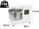 Prismafood iLine SFMC 60 VAR - Amasadora de espiral - Capacidad 52 kg - Monof&aacute;sica