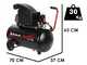 Einhell TE-AC 270/50/10 - Compresor de aire el&eacute;ctrico con ruedas - Motor de 2,5 HP - 50 L