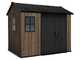 Keter Signature Walnut 759/975 - Caseta de jard&iacute;n - Con ventanas - 230 x 287 x 246 cm