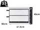Prismafood SMALL BASIC 2/40 - Horno el&eacute;ctrico para pizza - 2400 W