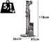 Shark PowerDetect Clean &amp; Empty IP3251EUT - Aspiradora - Escoba el&eacute;ctrica 2 en 1 - Bater&iacute;a de 21,6 V - Autovaciado