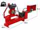 Rajadora de le&ntilde;a para tractor 16T - Horizontal