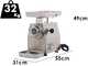 Fimar 22RG - Picadora de carne el&eacute;ctrica - 230 V - 1,5 HP - Unidad de trituraci&oacute;n de aluminio - Con inversor